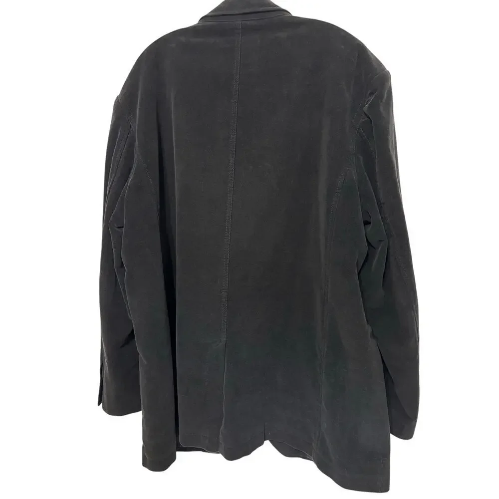 Old Navy men’s cotton suede XXL black blazer